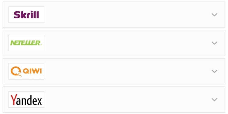 Список платежных систем